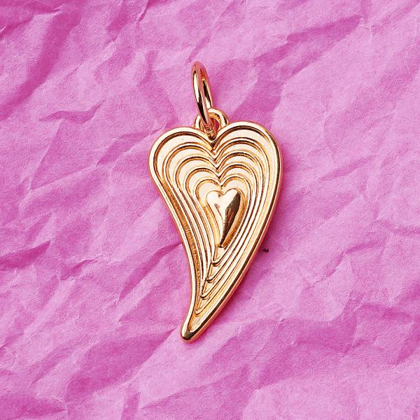 Amore, vergoldet mit 24K Feingold, Amulett M